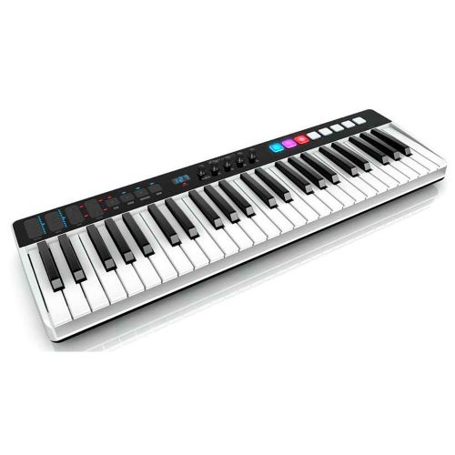 iRig Keys I/O 49 - Master keyboard a 49 tasti per sistemi PC, MAC. iPad, iPhone con interfaccia audio integrata - Controller Midi USB a tastiera