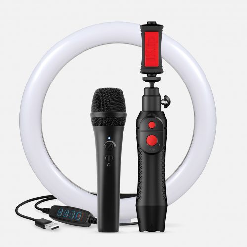 iRig Video Creator HD Bundle - iRig Mic HD 2, iKlip Grip Pro led ring da 10" - Interfacce audio